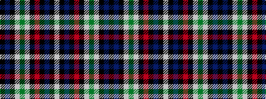 idealised woven sample of pattern KBKWGWKRKBKW