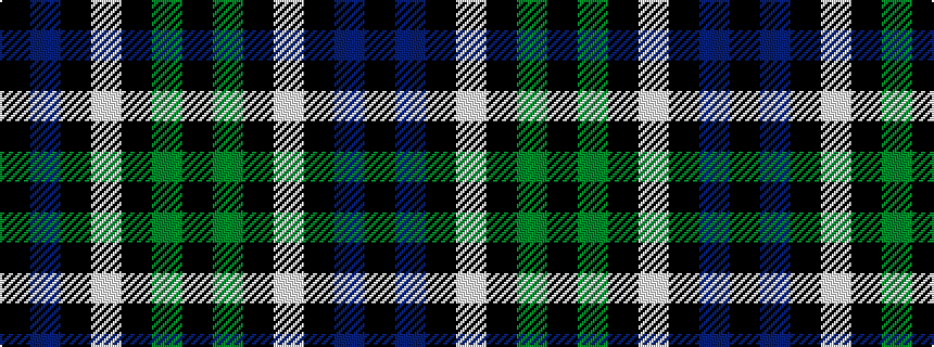 idealised woven sample of pattern KBKWKGK