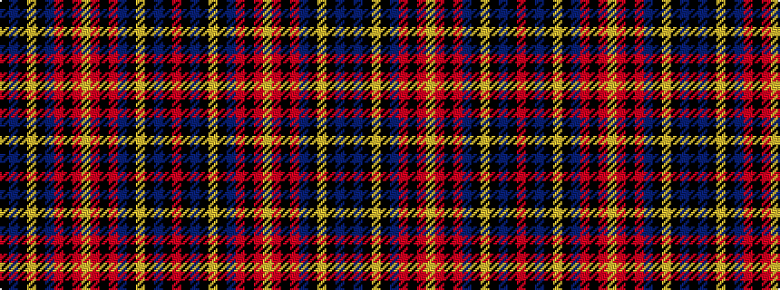 idealised woven sample of pattern KBKYKBRKRYRKRBKYKBKR