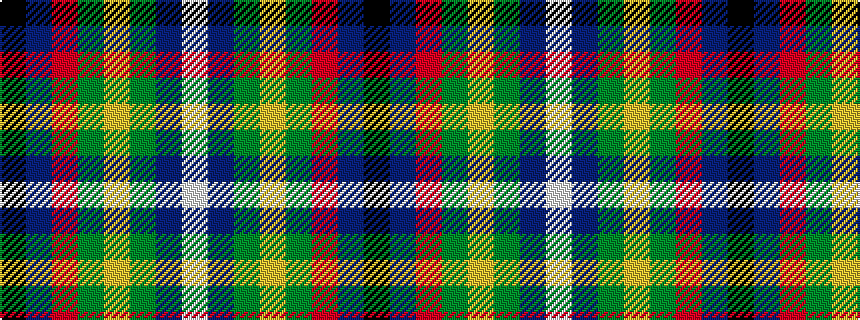 idealised woven sample of pattern KBRGYGBW