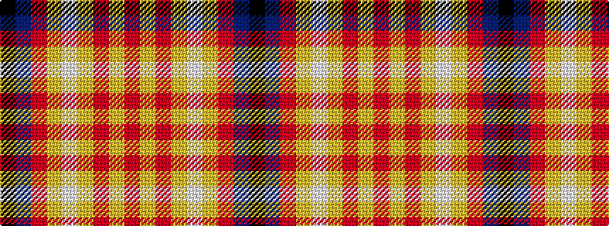 idealised woven sample of pattern KBRYWYRYR