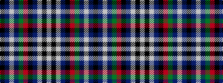 idealised woven sample of pattern KBWBGRKBWKW
