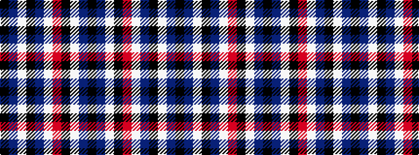 idealised woven sample of pattern KBWKBWRKWBK