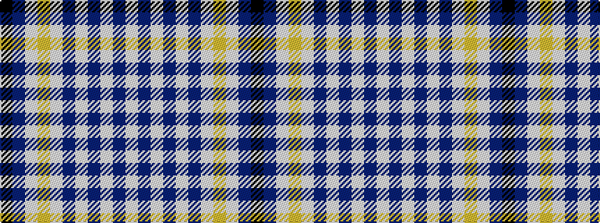 idealised woven sample of pattern KBWYWBWBWBW