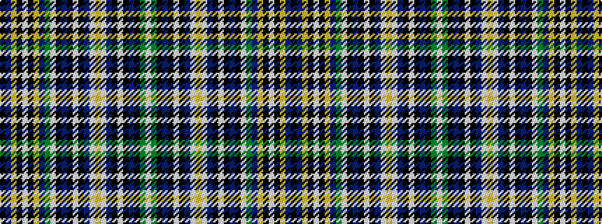idealised woven sample of pattern KBYKWKYBGWKBKWKBWYWBKWKBKGW