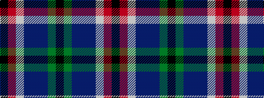 idealised woven sample of pattern KGBBBWRK