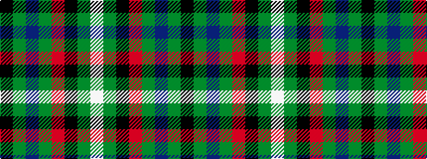 idealised woven sample of pattern KGBGRKGW