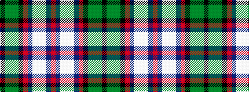 idealised woven sample of pattern KGGGKRBWWWBR