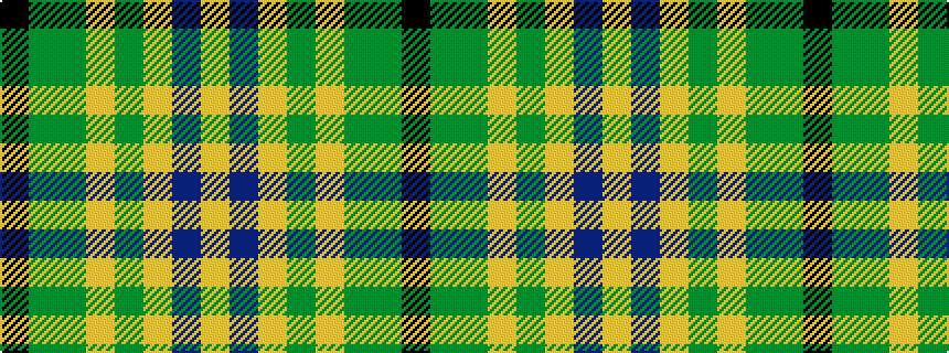 idealised woven sample of pattern KGGYGYBY