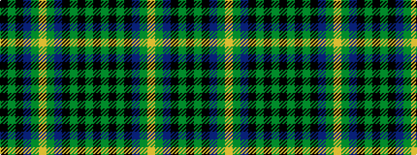 idealised woven sample of pattern KGKBGYGBKGKGK