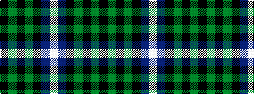 idealised woven sample of pattern KGKGKBW