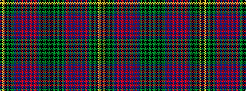 idealised woven sample of pattern KGKGKGBRBRBRBRBRBGKGKYK