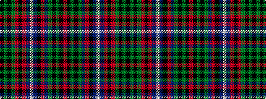 idealised woven sample of pattern KGKGRKRBWBKRBGKGKR