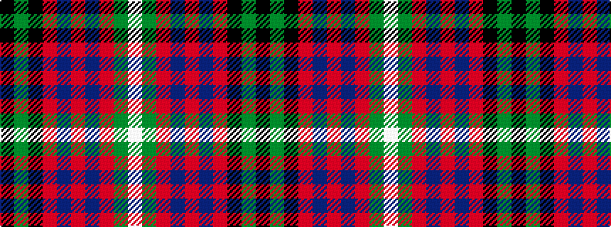 idealised woven sample of pattern KGKRBRBRGW
