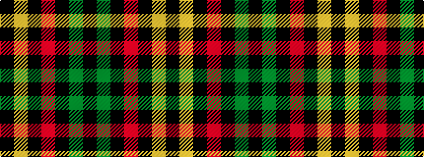 idealised woven sample of pattern KGKRKYK