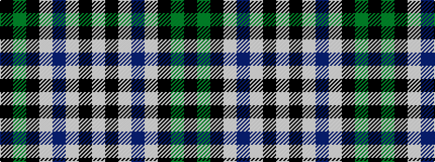 idealised woven sample of pattern KGKWBWKW