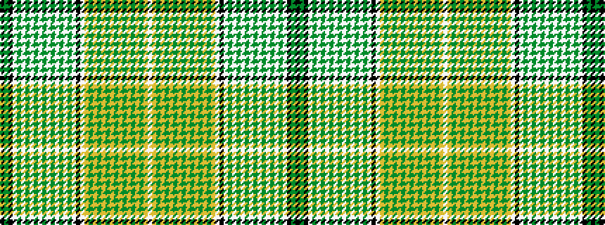 idealised woven sample of pattern KGKWGWGWGWGWGWGWGWKWYGYGYGYGYGYGYGYW