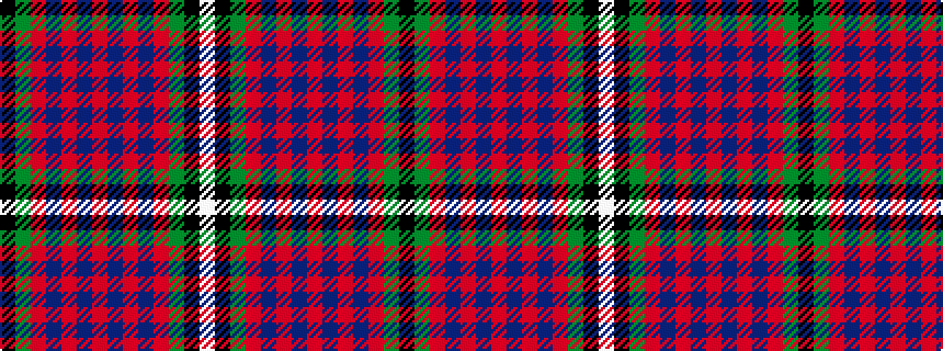 idealised woven sample of pattern KGRBRBRBRBRGKW