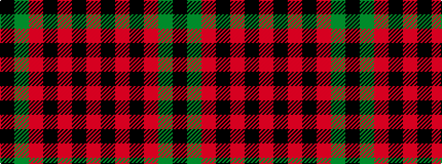 idealised woven sample of pattern KGRKRKR
