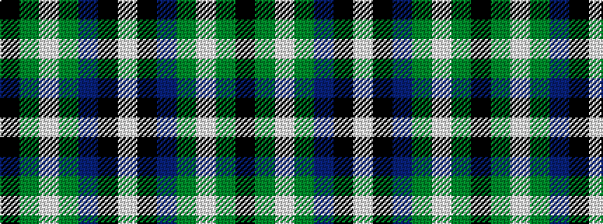 idealised woven sample of pattern KGWGBKW