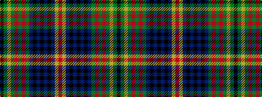 idealised woven sample of pattern KGYGRGRGBKBKBKBYR