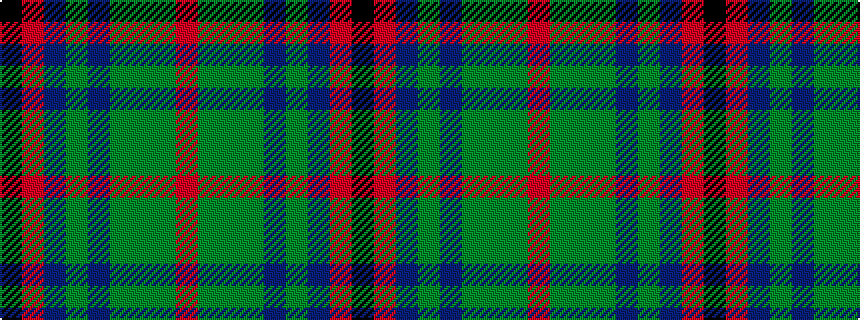 idealised woven sample of pattern KRBGBGGGR