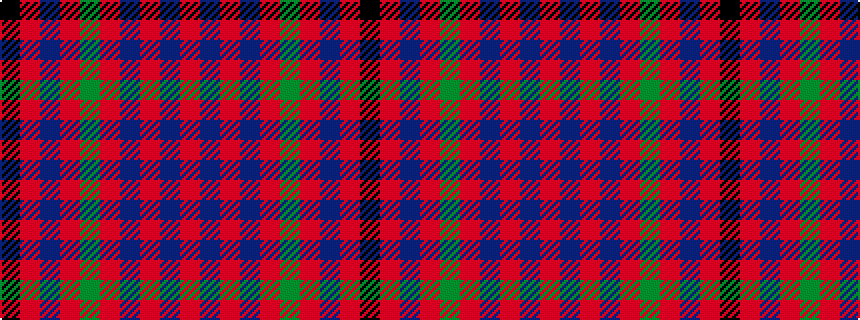 idealised woven sample of pattern KRBRGRBRBR