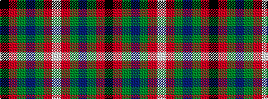 idealised woven sample of pattern KRGBGRW