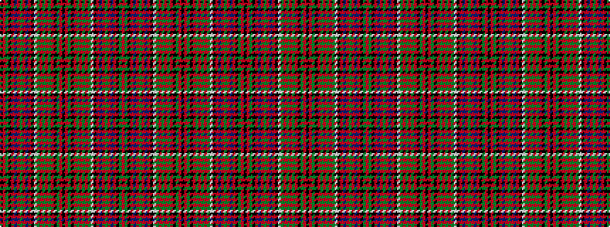 idealised woven sample of pattern KRGKRBRGRBRKWGRGRGRKGRKRGKRGRGRGWKRBRGRBRKGR