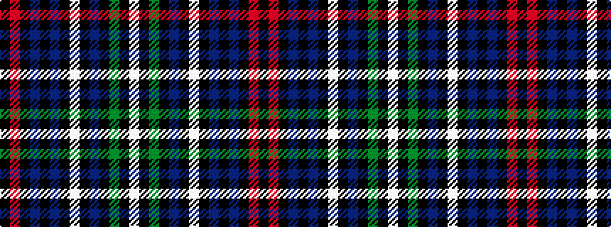 idealised woven sample of pattern KRKBKBKWKBKGKW