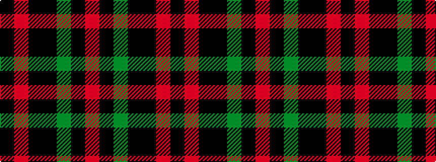 idealised woven sample of pattern KRKKGKR