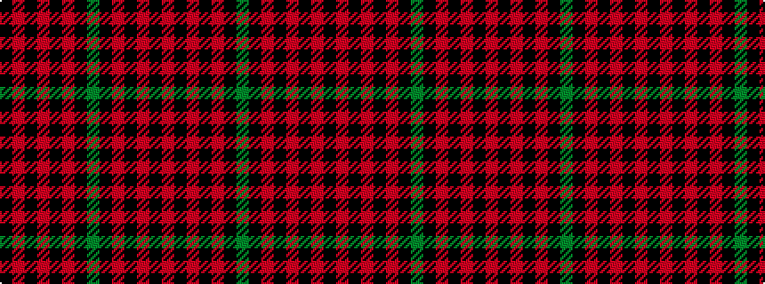 idealised woven sample of pattern KRKRKRKGKRKRKR