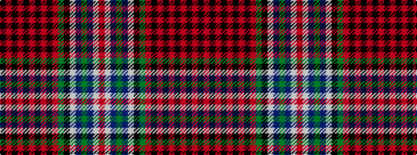 idealised woven sample of pattern KRKRKRKRKRGKWBGBWR