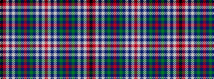 idealised woven sample of pattern KRWBWBGBRBGBWBWR