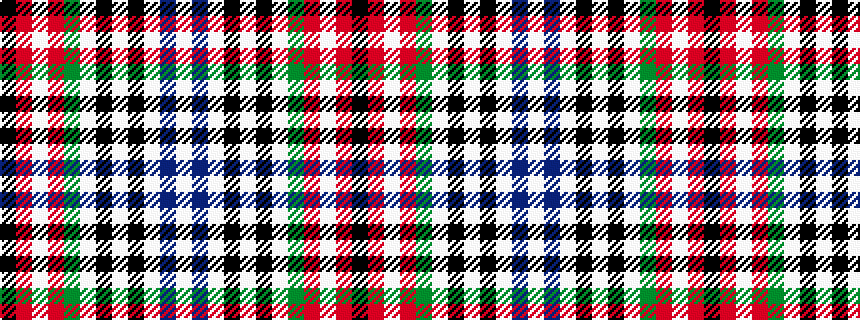 idealised woven sample of pattern KRWRGWKWKWBW