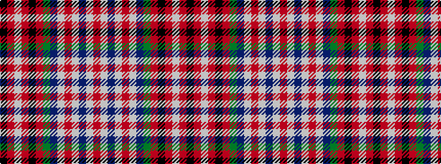 idealised woven sample of pattern KRWRKRGBWRWBWR