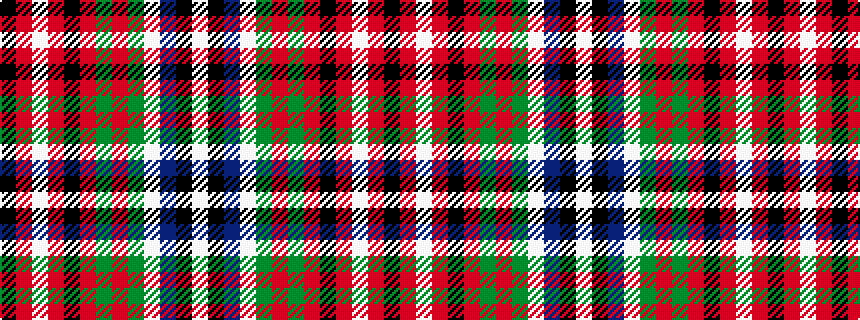 idealised woven sample of pattern KRWRKRGRGWBKW