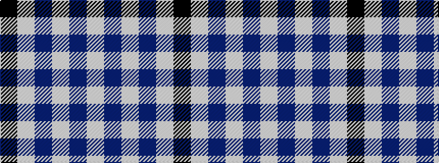 idealised woven sample of pattern KWBWBW