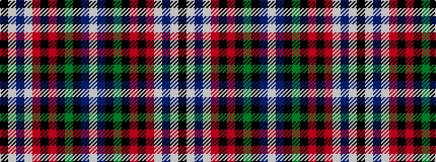 idealised woven sample of pattern KWBWRKRKGKBW