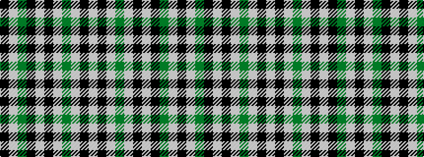 idealised woven sample of pattern KWGKWKWGWKW