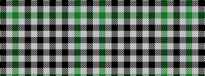 idealised woven sample of pattern KWGWKWKW