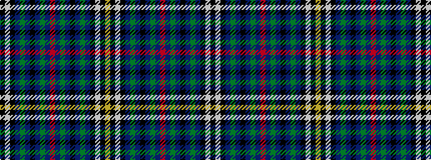 idealised woven sample of pattern KWKBGBKBGBRBGBKBGBKWKY