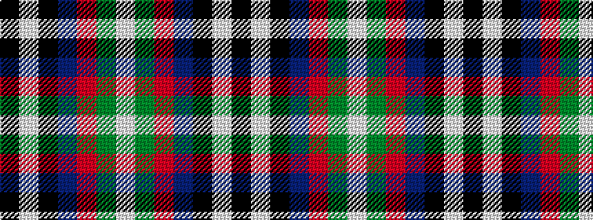 idealised woven sample of pattern KWKBRGW