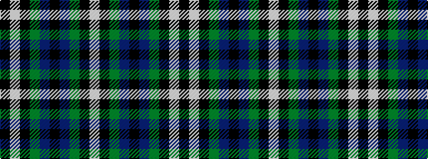 idealised woven sample of pattern KWKGBKBGKW