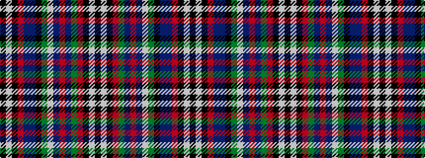 idealised woven sample of pattern KWKRBBKGWBRBGRKWK