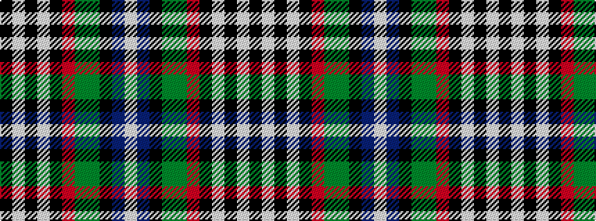 idealised woven sample of pattern KWKWKRGGKBW