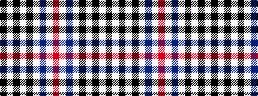 idealised woven sample of pattern KWKWKWBWR