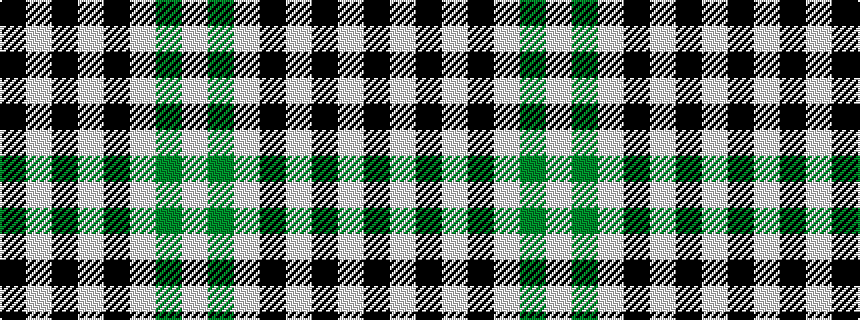 idealised woven sample of pattern KWKWKWGW
