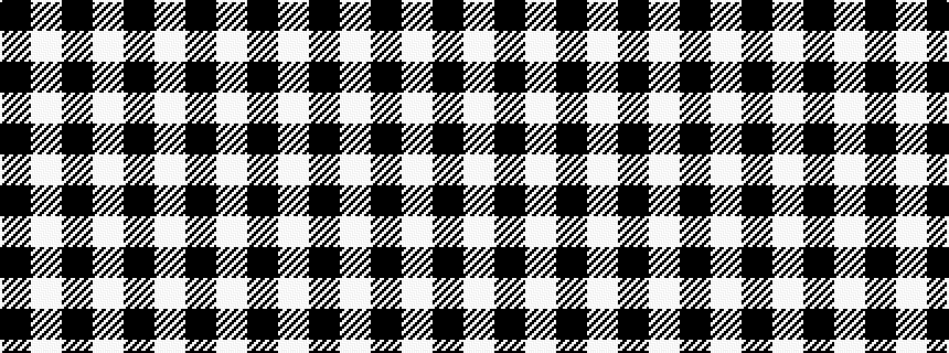 idealised woven sample of pattern KWKWKWK