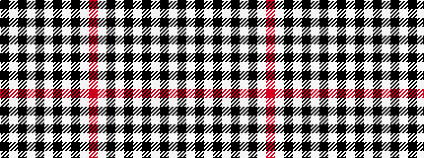 idealised woven sample of pattern KWKWKWKWKWR